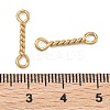 304 Stainless Steel Twisted Bar Connrctor Charms STAS-L300-002G-01-3