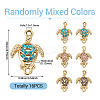 16Pcs Alloy Rhinestone Connector Charms ALRI-TA0001-40-3