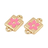 Brass Enamel Connector Charms KK-H078-03A-G01-2