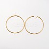 Ion Plating(IP) 304 Stainless Steel Hoop Earrings X-EJEW-N0016-11G-L-2