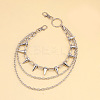 Aluminum & Alloy Spike Rivets 3 Layer Trousers Chains WGE957A-01-3