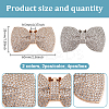 4Pcs 2 Colors Bowknot Alloy Rhinestone Shoe Decoration FIND-GO0002-33-2