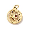 Rack Plating Brass Micro PaveCubic Zirconia Pendants KK-H431-26G-2