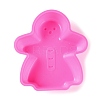 Gingerbread Man DIY Food Grade Silicone Statue Mold DIY-K075-38-2