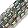 Electroplate Glass Beads Strands EGLA-D031-01-25-1