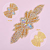 Flower Glass Hotfix Rhinestone FIND-WH0148-265A-01-4