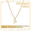 1pc 304 Stainless Steel Letter Pendant Necklaces NJEW-LP0001-39Z-G-2
