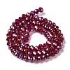 Baking Electroplate Glass Beads Strands DGLA-A039-J6MM-B19-2