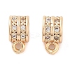 Brass Micro Pave Clear Cubic Zirconia Charms KK-U028-17G-1