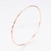 304L Stainless Steel Buddhist Bangles BJEW-G568-15RG-1