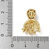 Rack Plating Brass Micro Pave Cubic Zirconia Pendants KK-G515-44A-G-3