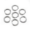 Anti-Tarnish Rhodium Plated 925 Sterling Silver Hoop Earrings STER-L057-077A-1