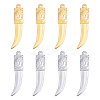 8Pcs 2 Colors 304 Stainless Steel Pendants STAS-UN0038-34-1