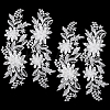 Polyester Embroidery Water Soluble Appliques LS-DIY-WH0304-667A-1