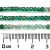 Natural Dyed & Heated Green Onyx Agate Beads Strands G-Q002-C02-01-2