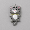 Opaque Resin Cat Pendants X1-CRES-TAC0010-07B-1