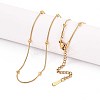 1MM 304 Stainless Steel Satellite Chain Necklaces LS-NJEW-N058-07B-G-1