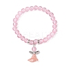 Transparent Plastic Beaded Stretch Bracelets for Children BJEW-JB11507-3