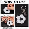 DIY Sports Ball Acrylic Pendant Keychain Making Kits DIY-SP0001-44D-3