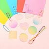 20Pcs 10 Style Acrylic Blank Pendants DIY-CJC0002-012-5