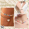 120Pcs 12 Colors Round Imitation Cat Eye Resin Beads RESI-CJ0004-65-7