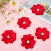 Polyester & Rhinestones Ornament Accessories DIY-WH20063-015B-3