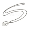 201 Stainless Steel Nossa Senhora Aparecida Virgin Mary Pendant Necklaces for Women LS-NJEW-K283-01P-2