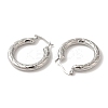 Tarnish Resistant 304 Stainless Steel Hoop Earrings for Women EJEW-Z066-04P-2