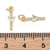 SHEGRACE Brass Micro Pave Cubic Zirconia Pendants XGRQ3D637-513G-3