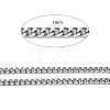 304 Stainless Steel Cuban Link Chains CHS-L015-12-2