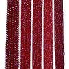 Electroplate Opaque Solid Color Glass Beads Strands EGLA-A044-P8mm-L02-2