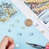 80Pcs 2 Colors 201 Stainless Steel Stud Earring Findings STAS-DC0011-33-3