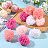 12Pcs 4 Colors Woolen Yarn Pom Pom Ball DIY-SC0031-40-5
