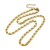 Ion Plating(IP)  304 Stainless Steel Lumachina Chain Necklaces NJEW-C060-01B-G-1