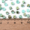 Opaque Picasso Glass Beads SEED-Q039-05A-A03-4
