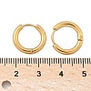Ion Plating(IP) 304 Stainless Steel Huggie Hoop Earrings EJEW-F111B-16mm-G-3