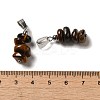 Natural Tiger Eye Chip Pendants G-H307-07P-02-3