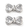 Brass with Clear Cubic Zirconia Beads KK-B102-38P-1