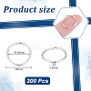 200Pcs 304 Stainless Steel Open Jump Rings STAS-UN0057-96-3