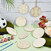 Sports Ball Wooden Pendants Decorations DIY-WH0430-935-5