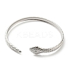 Non-Tarnish 304 Stainless Steel Snake Cuff Bangle LS-BJEW-F456-01P-2