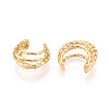 Brass Cuff Earrings KK-T074-42G-3