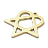 304 Stainless Steel Pendants STAS-B054-07G-2