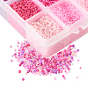 480g 24 Colors Glass Round Seed Beads SEED-CJ0001-12-5