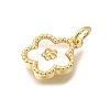 Brass Shell Pendants KK-R002-12G-2
