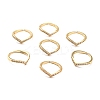 Clear Cubic Zirconia Crown Open Cuff Ring for Women X-RJEW-C018-15G-2