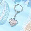 316 Stainless Steel Photo Locket Keychain KEYC-JKC01121-1