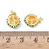 Brass Enamel Pendants KK-L256-44G-01-3