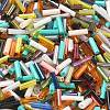 Glass Round Bugle Beads SEED-XCP0001-46-3