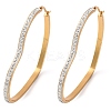 304 Stainless Steel Heart Hoop Earrings EJEW-S242-01G-H-2